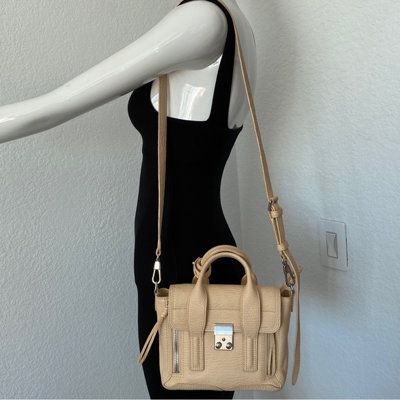 3.1 PHILLIP LIM beige Mini Pashli leather bag - Picture 6 of 10